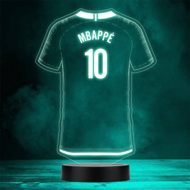Football Shirt Sports Fan Personalised Gift Colour Night Light 2 - image 1