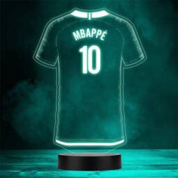 Football Shirt Sports Fan Personalised Gift Colour Night Light 2 - thumbnail 1