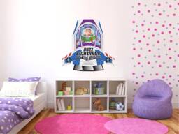 Space Ranger Rocket - 790mm - Wall Sticker - thumbnail 1
