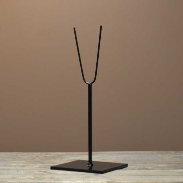 "20"" High Metal Display ""V"" Style Stand For Tribal Masks & Other Art Objects - 6x6" - image 1