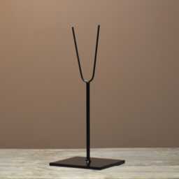 "20"" High Metal Display ""V"" Style Stand For Tribal Masks & Other Art Objects - 6x6" - thumbnail 1