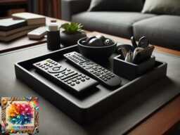 Design Remote Holder - Tray With Two Bowls, Organiser, New Design - thumbnail 1