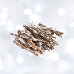 Frosted Twigs Bundle - Rustic White Coated For Christmas Wreaths, Garlands, Holiday Decor, Diy Craft Supplies, Seasonal Decorations