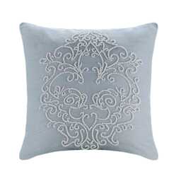 "Designer Light Blue Throw Pillow Cover 16""x16" - thumbnail 1
