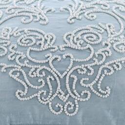 "Designer Light Blue Throw Pillow Cover 16""x16" - thumbnail 2