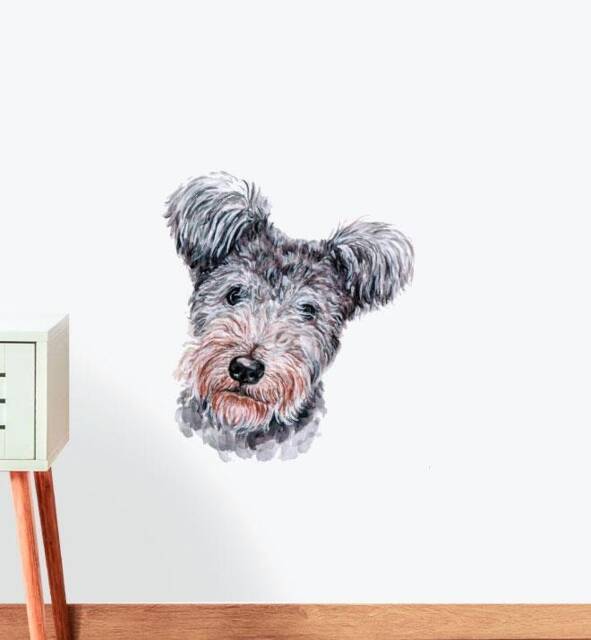 Yorkshire Terrier Dog Wall Sticker Decal - Dogs & Pets Stickers, Art, Decals, Kids Animals Decals
