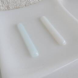 Fused Glass Square Soap Dish in Opaque White - thumbnail 3
