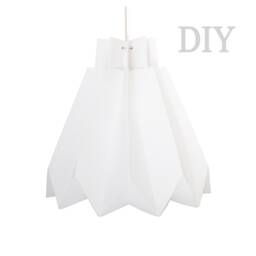 Diy Origami Lampshade Kit White Paper Pendant Light - thumbnail 3