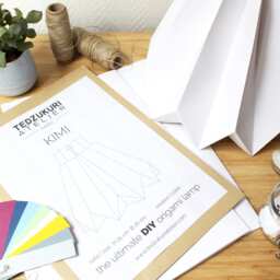 Diy Origami Lampshade Kit White Paper Pendant Light - thumbnail 2