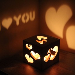 Personalized Magic Light Box, Romantic Gift For Her, Couples - thumbnail 3