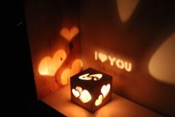 Personalized Magic Light Box, Romantic Gift For Her, Couples - thumbnail 1