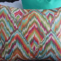 Flame Ikat Pillow Cover Spring Home Decor Toss - thumbnail 4