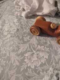 William Morris Crib Sheet Olive Green Floral Fitted Bedding - thumbnail 1