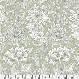 William Morris Crib Sheet Olive Green Floral Fitted Bedding - thumbnail 2