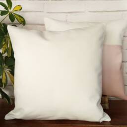 Pearl Faux Leather Pillow Cover Rose Cream & White Home Decor - thumbnail 4