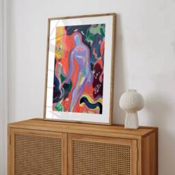 Contemporary Impressionist Art Print - Faceless Portrait Inspired By Henri Matisse For Home Decor - thumbnail 3