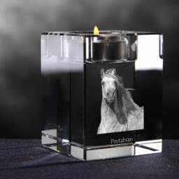 Pintabian - Crystal Candlestick With Horse, Souvenir, Decoration, Limited Edition, Collection - thumbnail 3