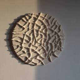 Wabi Sabi Organic Wall Art. Biomorphic Abstract Sculpture Made Of Paper Mache. Unusual 3D Wall Art. Boho Home Decor, Gift For Nature Lover - thumbnail 2