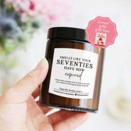 80Th Birthday Gift For Her Mum Nan - Funny Eighty Milestone Personalized Seventies Have Expired Candle Friend - thumbnail 1