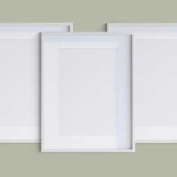 A2 A3 A4 A5 Thin Matt Black Photo Frame Pack Of 3 White Picture Frames Poster Handmade Wall Art Hanging - Portrait & Landscape - thumbnail 2