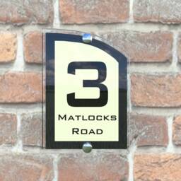 Acrylic & Aluminium Personalised Wall Plaque House Number - Arca5-10Bvp-B-C - thumbnail 3