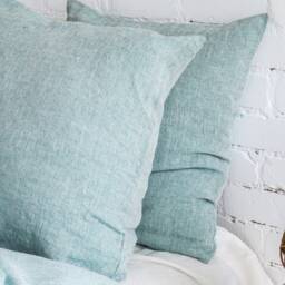 Set Of 2 Linen Pillowcase With Envelope Closure - Bed Pillow Covers Standard Queen King Custom Sizes Sham - thumbnail 4