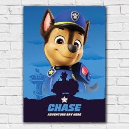 Paw Patrol Print - Chase Adventure Bay Hero Poster Wall Art - thumbnail 2