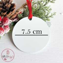 And Then There Were 4 Christmas Preganacy Announcement Bauble - Baby Due Tree Decoration Bumps First Reveal Surprise - thumbnail 2