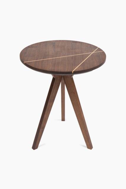 The Line Edition Walnut End Table - Side Customizable - image 1