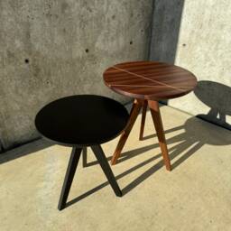 The Line Edition Walnut End Table - Side Customizable - thumbnail 3