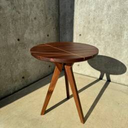 The Line Edition Walnut End Table - Side Customizable - thumbnail 2