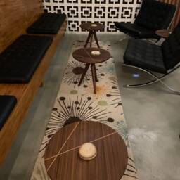 The Line Edition Walnut End Table - Side Customizable - thumbnail 4