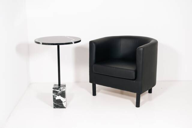 Side Table Marble Black Marquinia - In - image 1