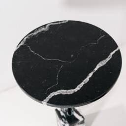 Side Table Marble Black Marquinia - In - thumbnail 3