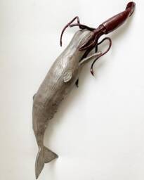 Whale & Squid Sculpture By Order Ships Worldwide - thumbnail 1