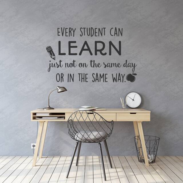 Education Wall Decal - Motivational Classroom Quote Teacher Gift Q208 - image 1