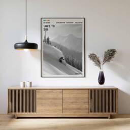 Skiing Poster Winter Sports Adventure Wall Art - thumbnail 3