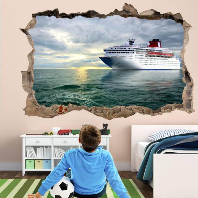 Cruise Ship Ocean Liner Wall Decal Sticker Mural Poster Print Art Home Office Decor Fp14 - image 1
