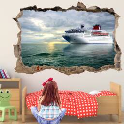 Cruise Ship Ocean Liner Wall Decal Sticker Mural Poster Print Art Home Office Decor Fp14 - thumbnail 2