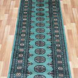 2.6x9 Beige Color Bokhara Rug - Runner Hallway Stairs Bukhara Living Room Woolen Afghan - thumbnail 3