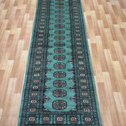 2.6x9 Beige Color Bokhara Rug - Runner Hallway Stairs Bukhara Living Room Woolen Afghan - thumbnail 2