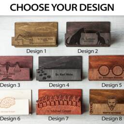 Lawyer Card Holder, Personalized Lawyer Gift, Personalized Business Holder For Desk, Wooden Desk, Custom Lawyers Gift - thumbnail 3