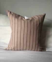 Brown Striped Cotton Cushion Cover Bohemian Home Decor - thumbnail 1