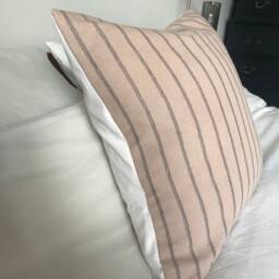 Brown Striped Cotton Cushion Cover Bohemian Home Decor - thumbnail 3
