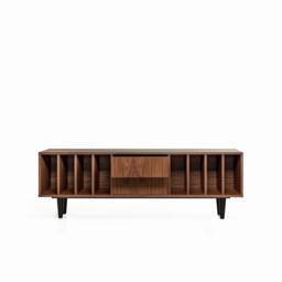 "Vinyl Record Cabinet Walnut ""Nolana" - thumbnail 3