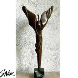 Triumph/Nike, 31/14/6cm, Limited Edition ??riginal Bronze Sculpture, Stoycho Nikiforov - thumbnail 2