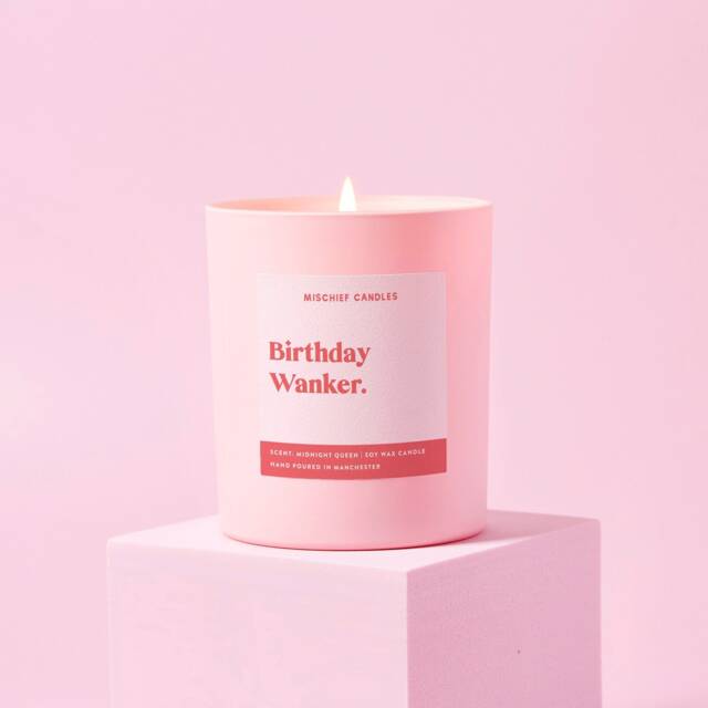Funny Birthday Gift Wanker Soy Wax Candle - image 1