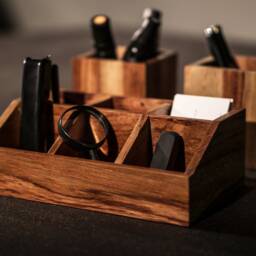 "Rosewood Office Organizer Set " - thumbnail 2