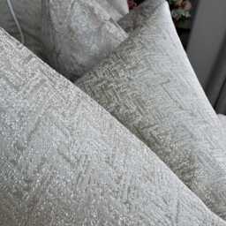 Elegant Cream Cushion Cover, Luxury Designer Pillow Cover For Throw Bed, Herringbone Design Bella - New Home Gift - thumbnail 2