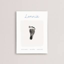 Personalised A5 Handprint Kit New Baby Gift Birth Details Footprint Personalised Keepsake Colourful Nursery Decor - thumbnail 1